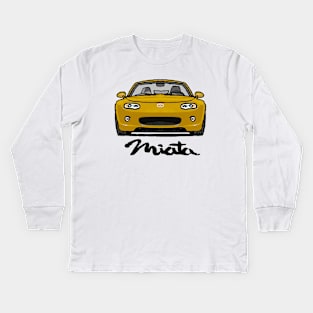 Mazda Mx5 Miata NC1 Yellow Kids Long Sleeve T-Shirt